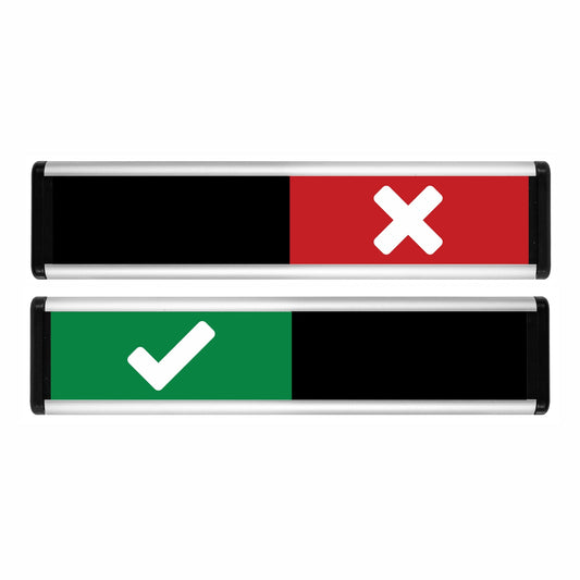 ViroSlide Tick/Cross Sliding Sign | Viro Display