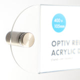 OptiV Reusable Acrylic Door Signs (Stand-Off)
