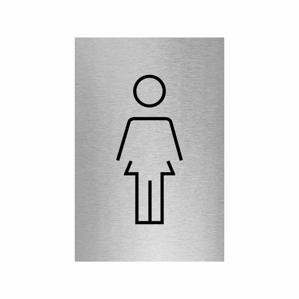 Stick Figure Female Toilet Sign