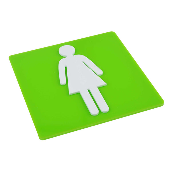 Beautiful 3D Acrylic Toilet Signs