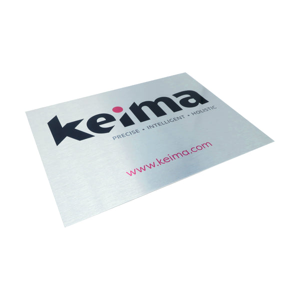 Custom Aluminium Bespoke Signs for Keima Ltd
