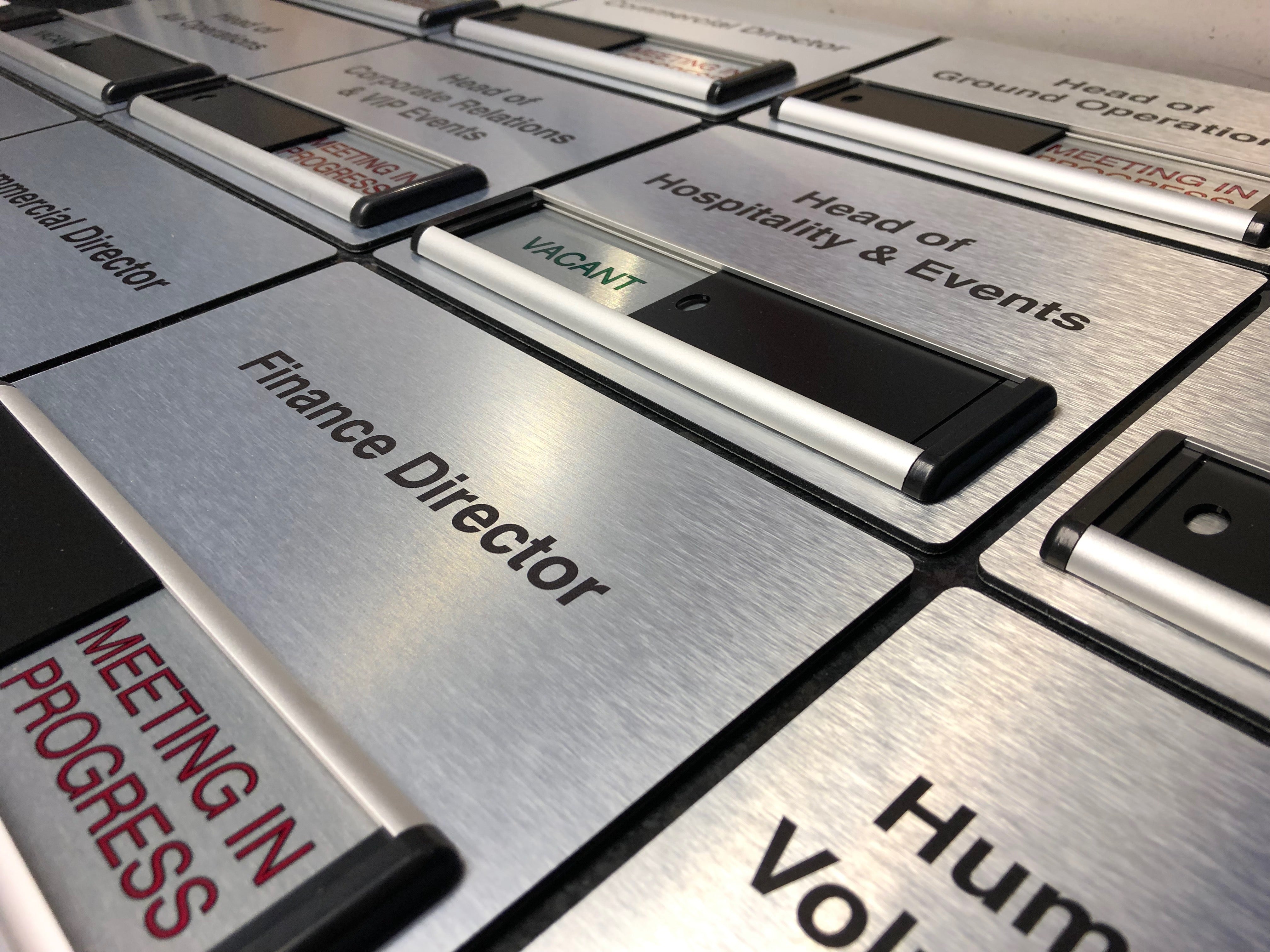 Header Panel Sign Sliding Signs with Header Panels for The Royal Air Force Charitable ...