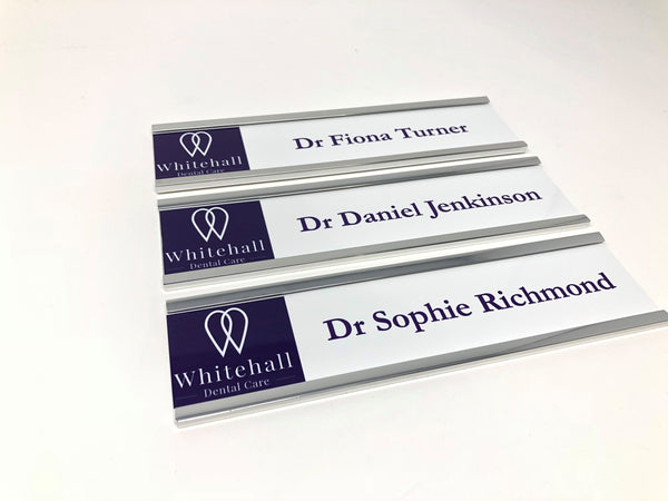 Whitehall Dental Care Changeable Door Signs