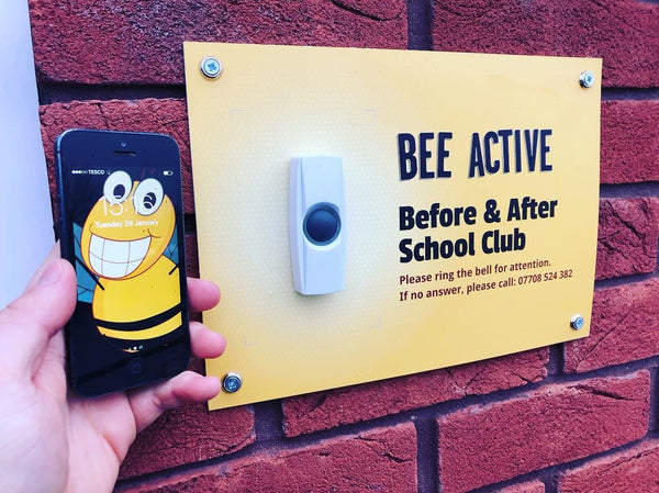 Printed external plaque for Bee Active