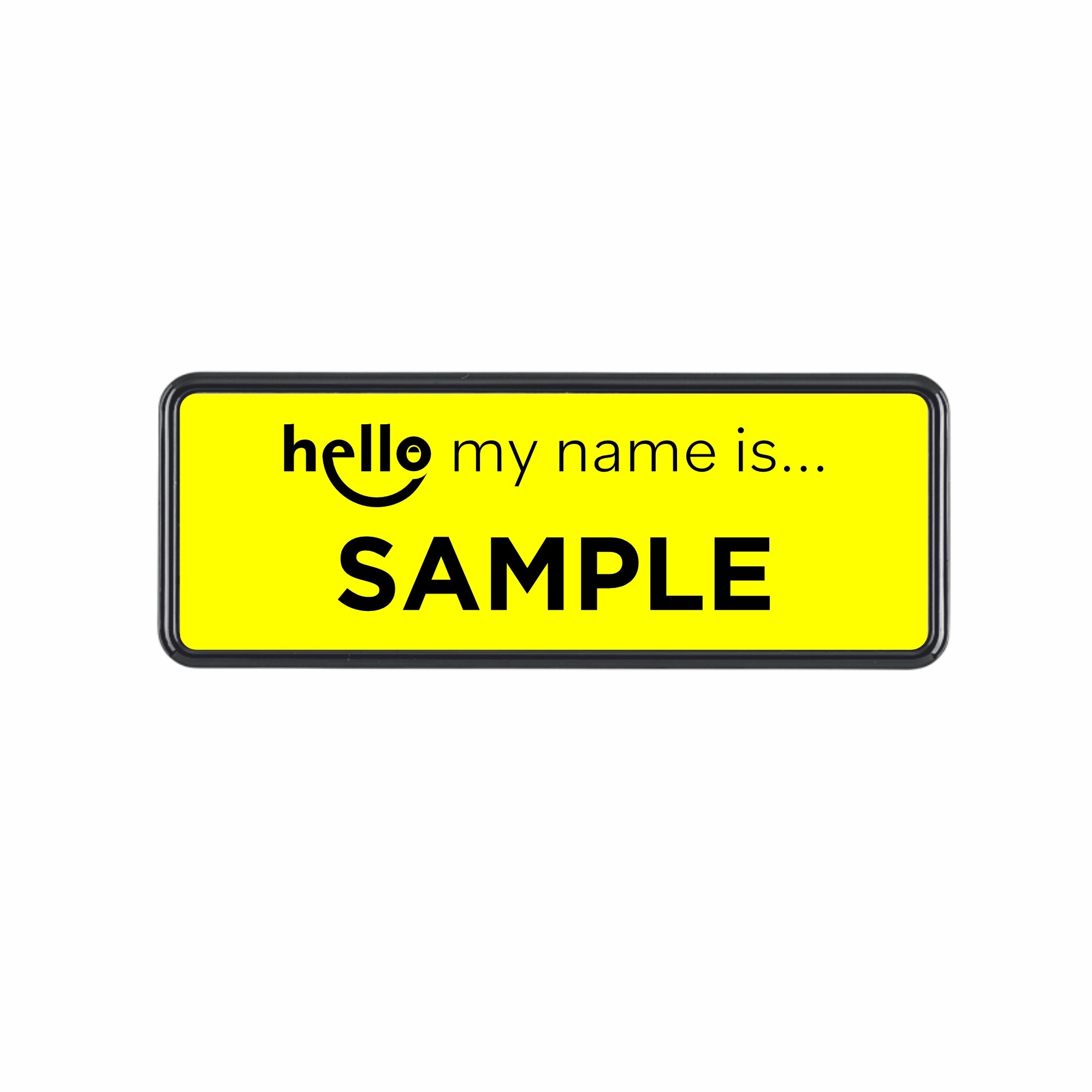 Viro Display Hello my name is Yellow Name Badge | Viro Display UK
