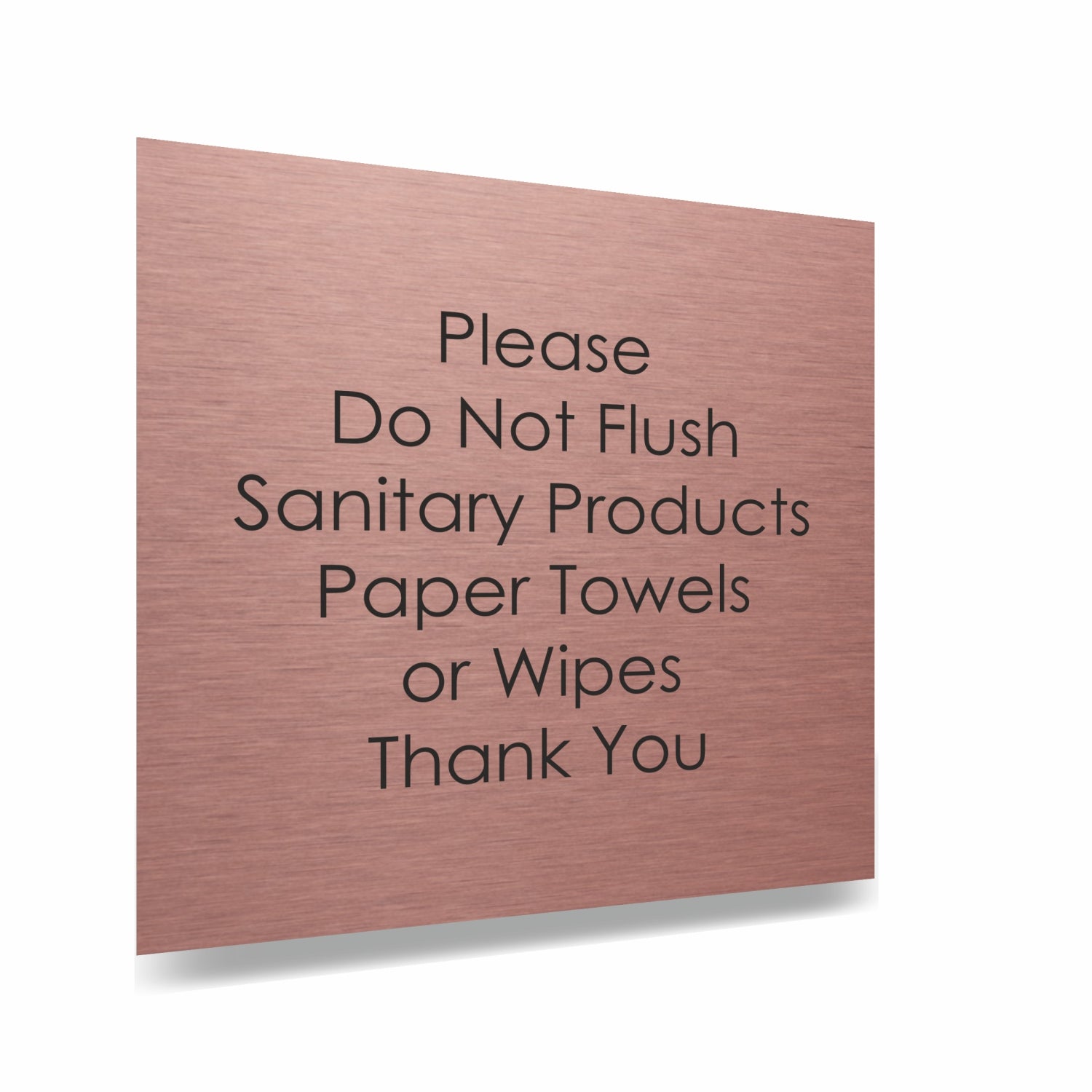 Slimline Aluminium Custom Door Sign - 100 x 100mm | Viro Display
