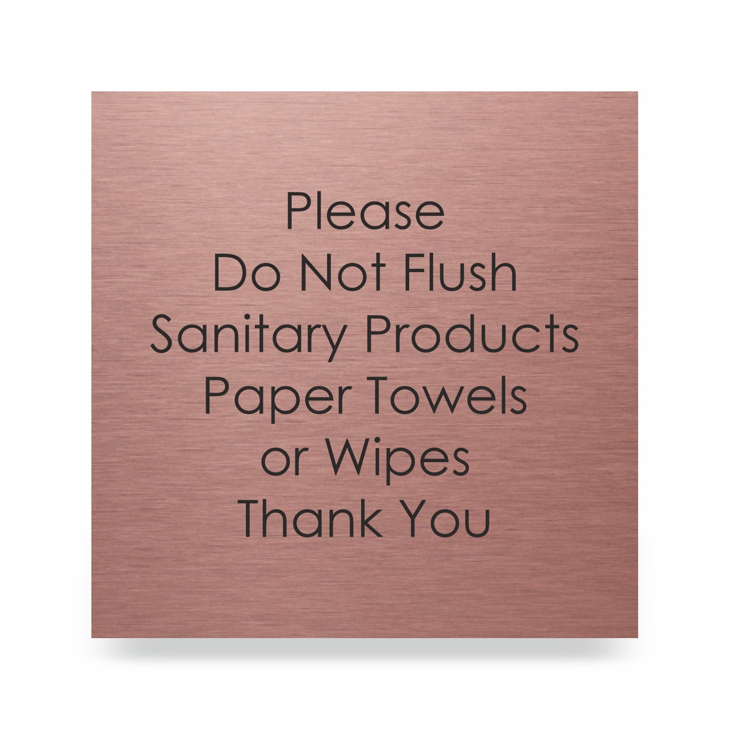 Slimline Aluminium Custom Door Sign - 100 x 100mm | Viro Display