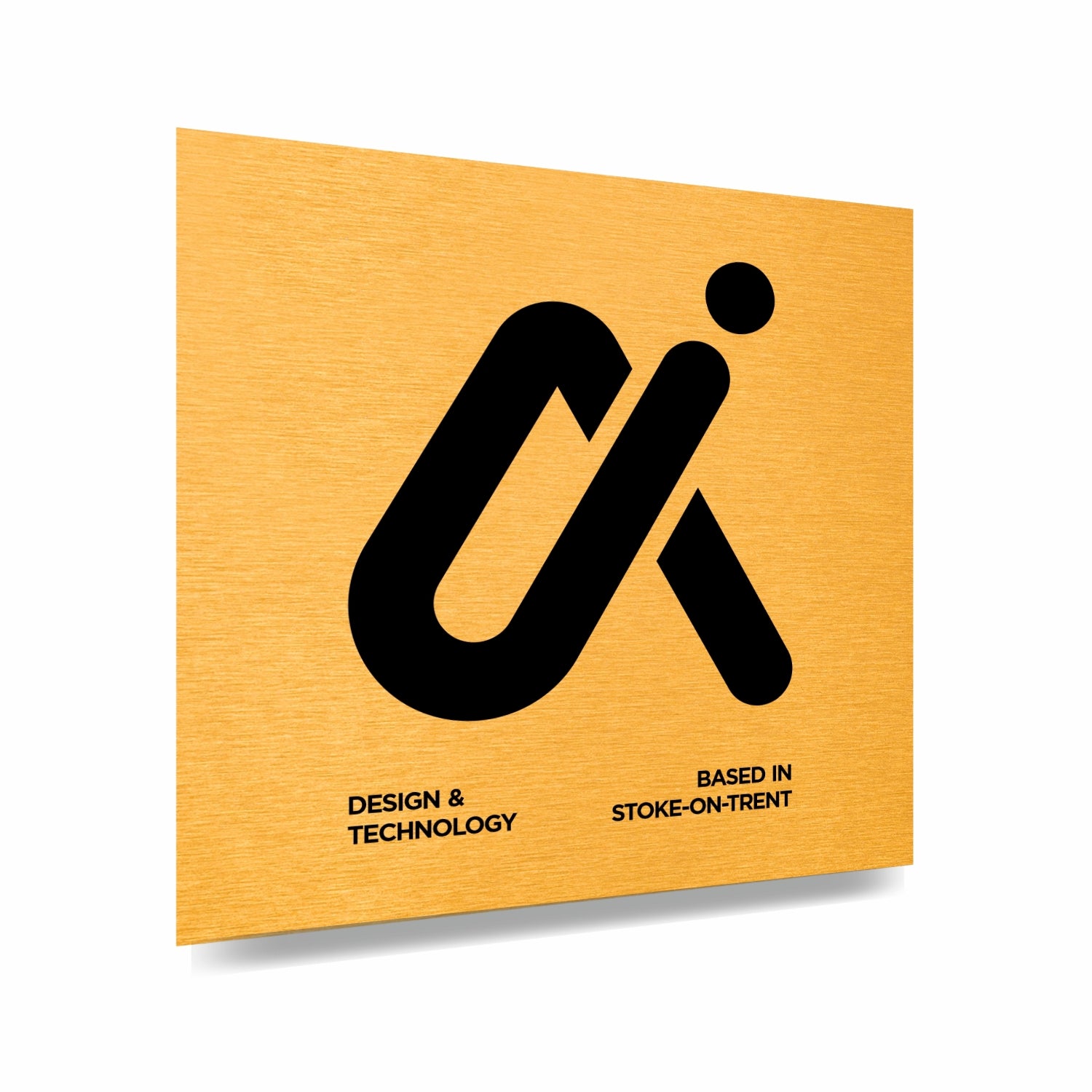 Slimline Aluminium Custom Door Sign - 100 x 100mm | Viro Display