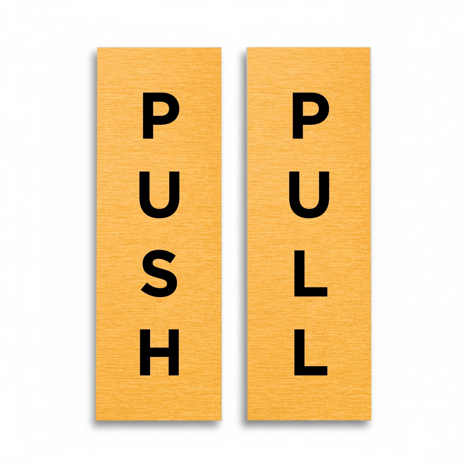 Slimline Aluminium Push & Pull Signs No Border - 50 x 150mm | Viro Display