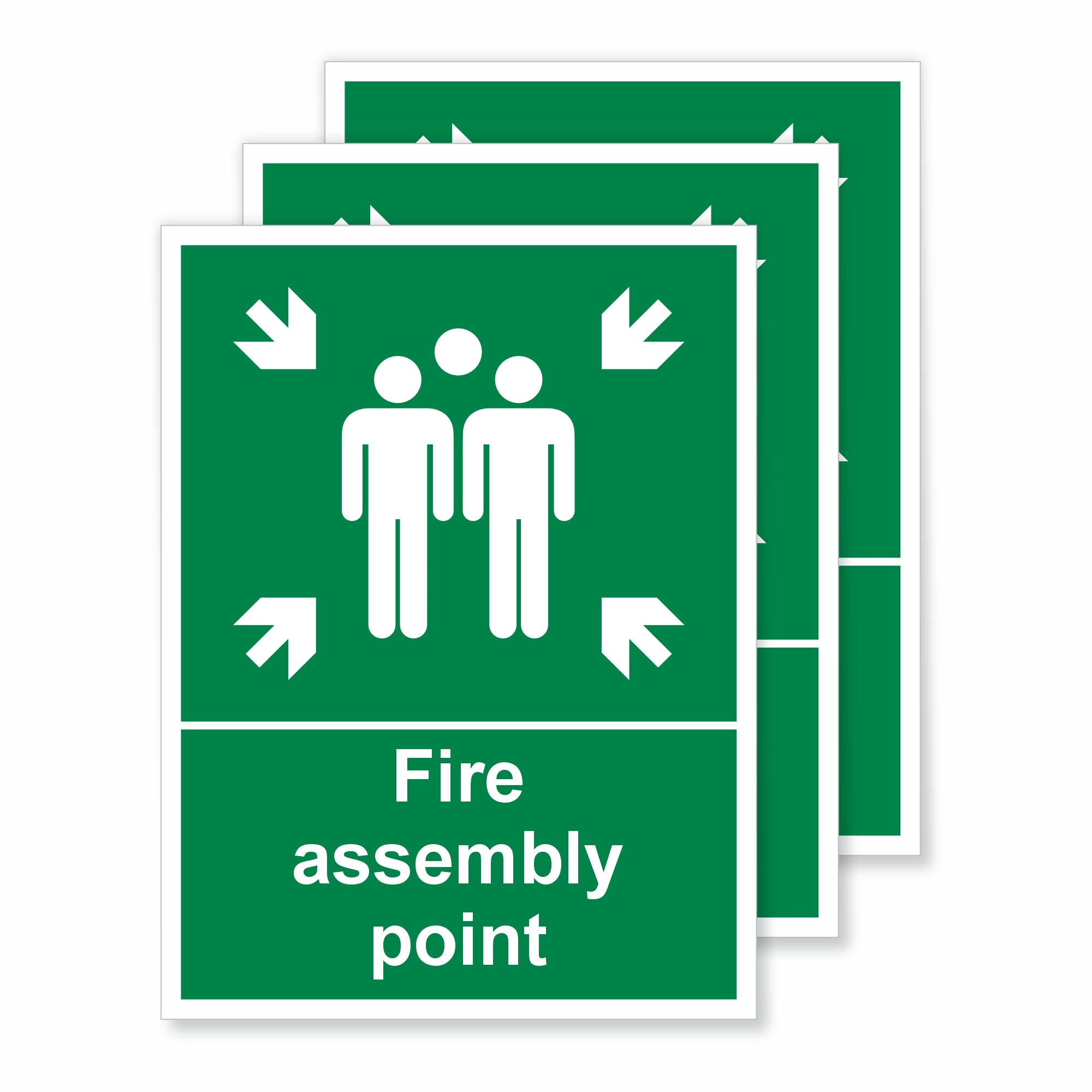 Fire Assembly Point Self-Adhesive Vinyl Signs | Viro Display UK
