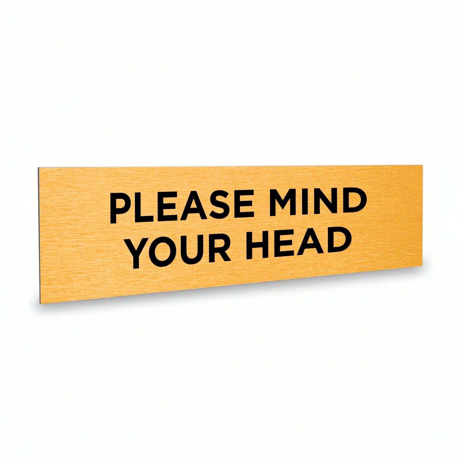 Slimline Aluminium Please Mind your Head Sign - 200 x 50mm | Viro Display