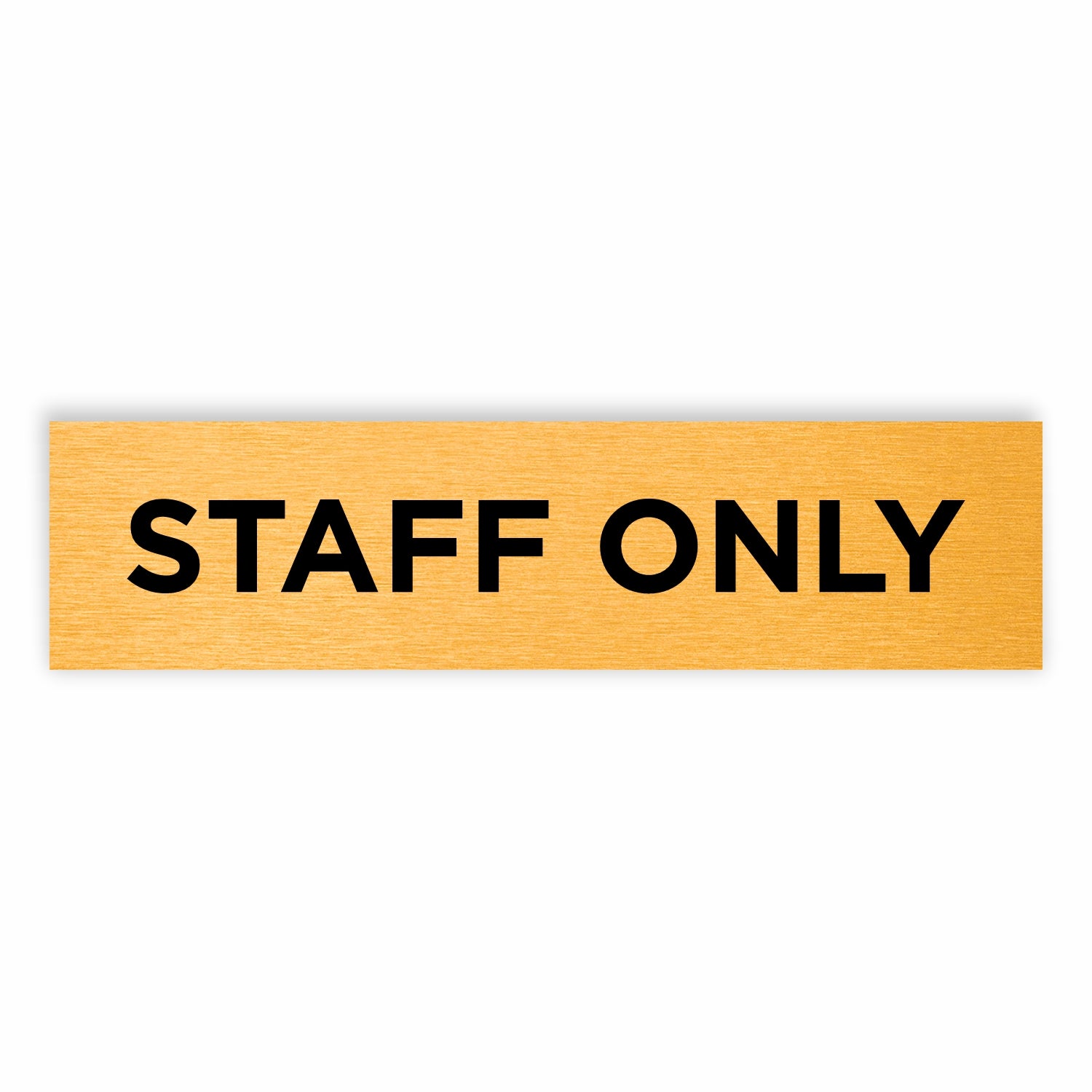 Slimline Aluminium Staff Only Sign - 200 x 50mm | Viro Display