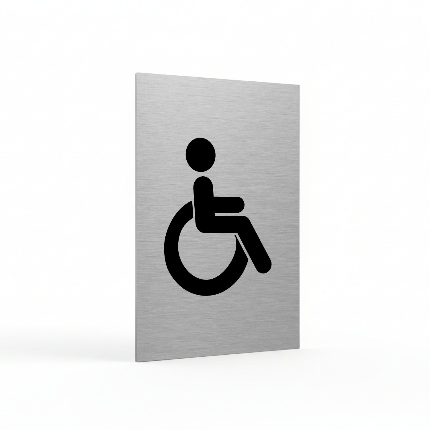 Slimline Aluminium Accessible Toilet Sign - 100 x 150mm | Viro Display