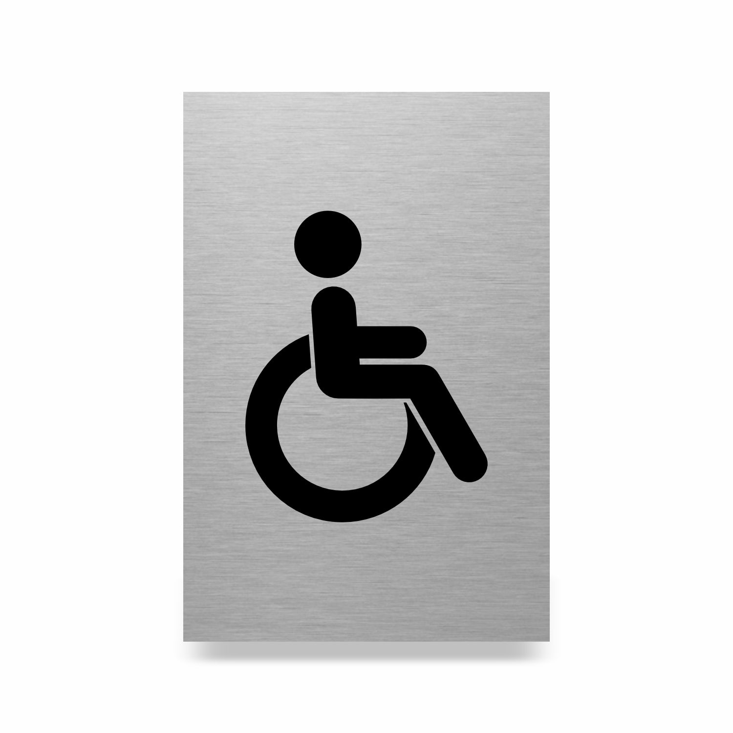 Slimline Aluminium Accessible Toilet Sign - 100 x 150mm | Viro Display