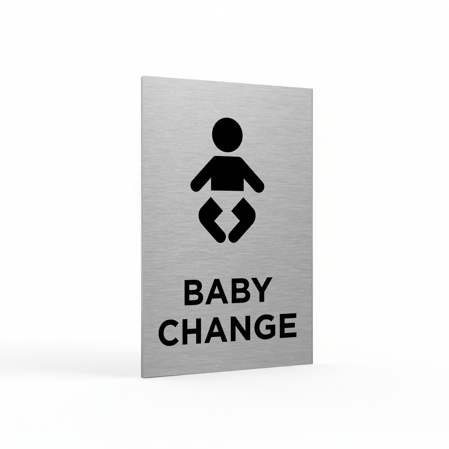 Slimline Aluminium Toilet Sign 4 Pack - Male, Female, Accessible & Baby Change - 100 x 150mm | Viro Display