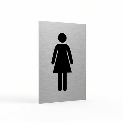 Slimline Aluminium Toilet Sign 4 Pack - Male, Female, Accessible & Baby Change - 100 x 150mm | Viro Display