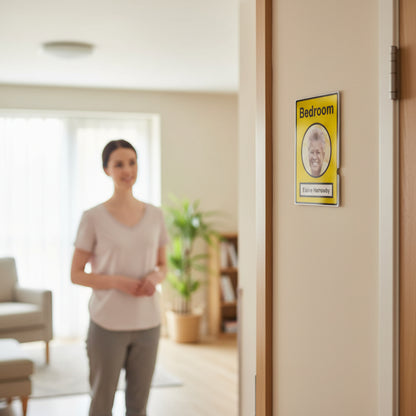 ViroCare Reusable Dementia Friendly Bedroom Sign | Viro Display