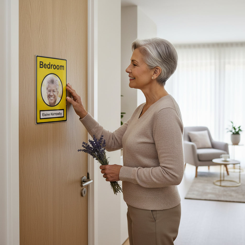 ViroCare Reusable Dementia Friendly Bedroom Sign | Viro Display