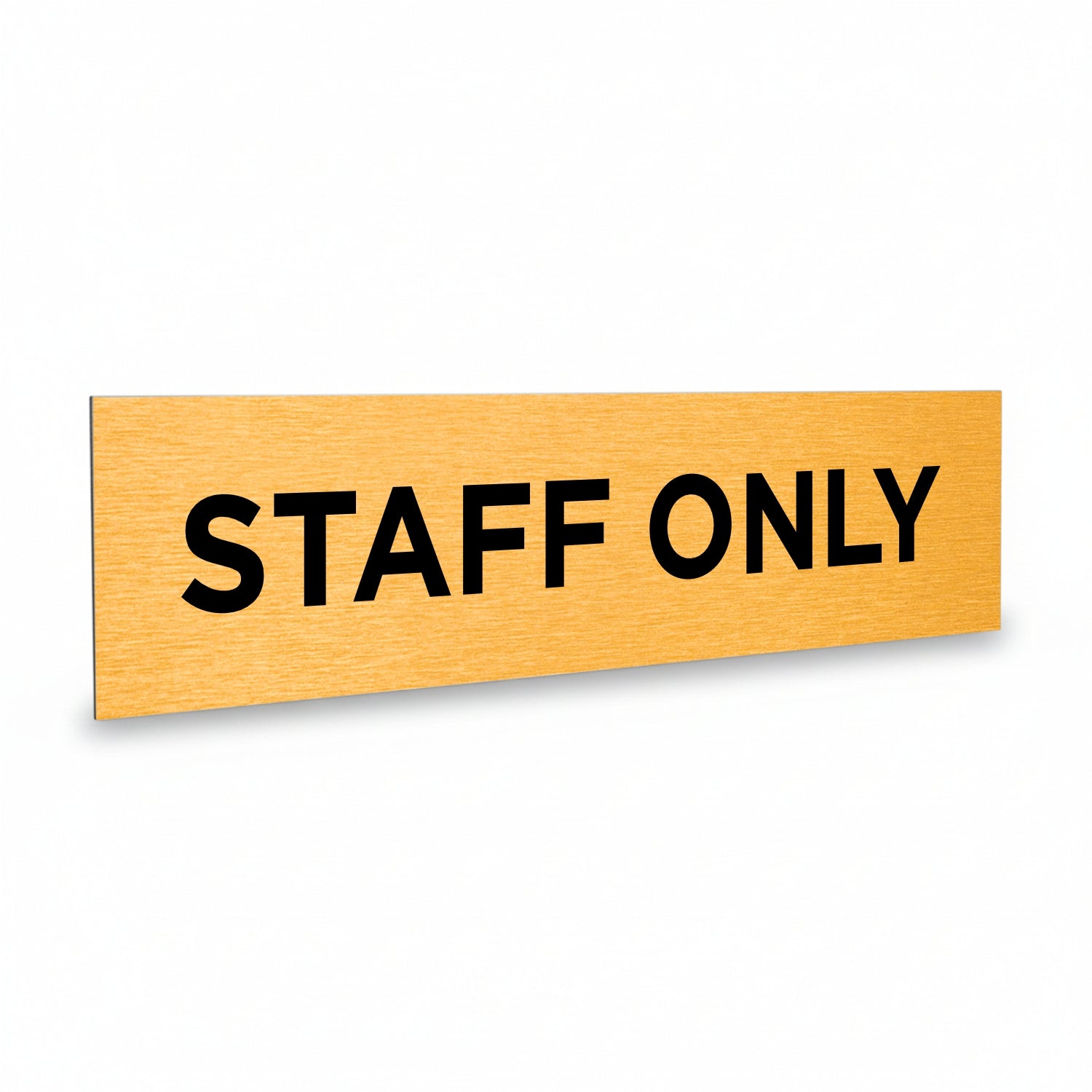 Slimline Aluminium Staff Only Sign - 200 x 50mm | Viro Display