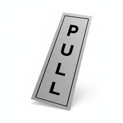 Slimline Aluminium Push & Pull Signs - 50 x 150mm | Viro Display