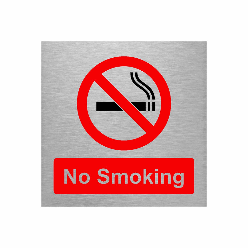 Slimline Aluminium No Smoking Sign