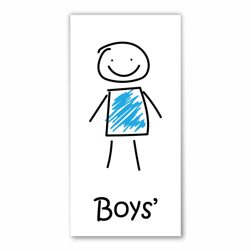 Hand Drawn School Toilet Signs Viro Display UK