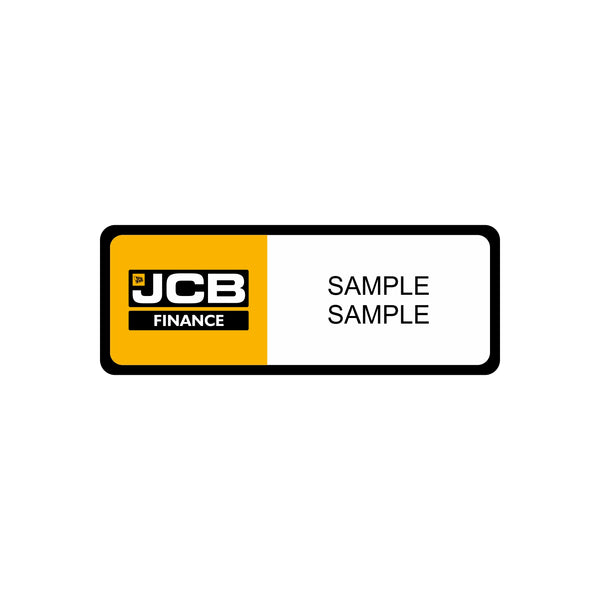 JCB Finance Name Badge