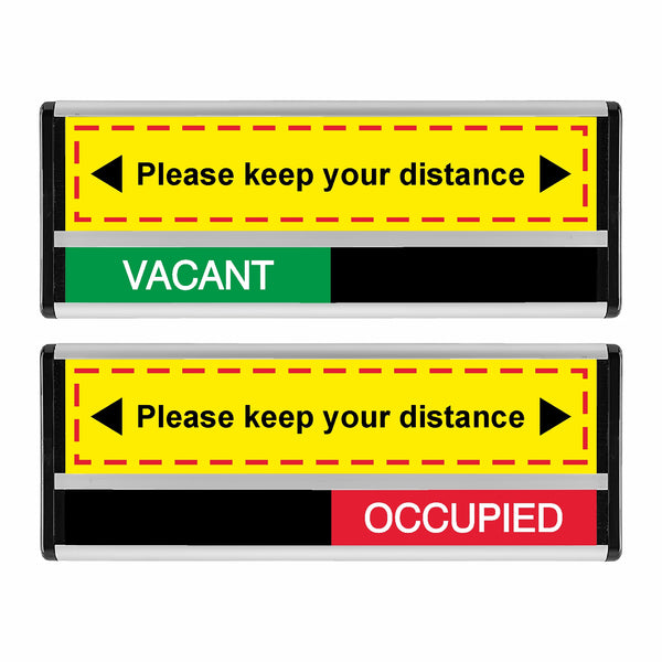 ViroSlide Please Keep Your Distance Sliding Sign