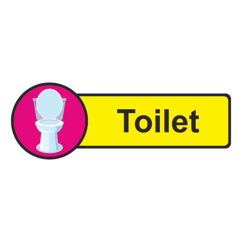 Shaped Dementia Friendly Toilet Sign