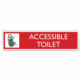 accessible school toilet sign