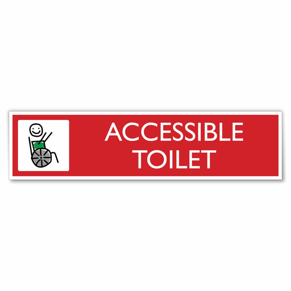 accessible school toilet sign