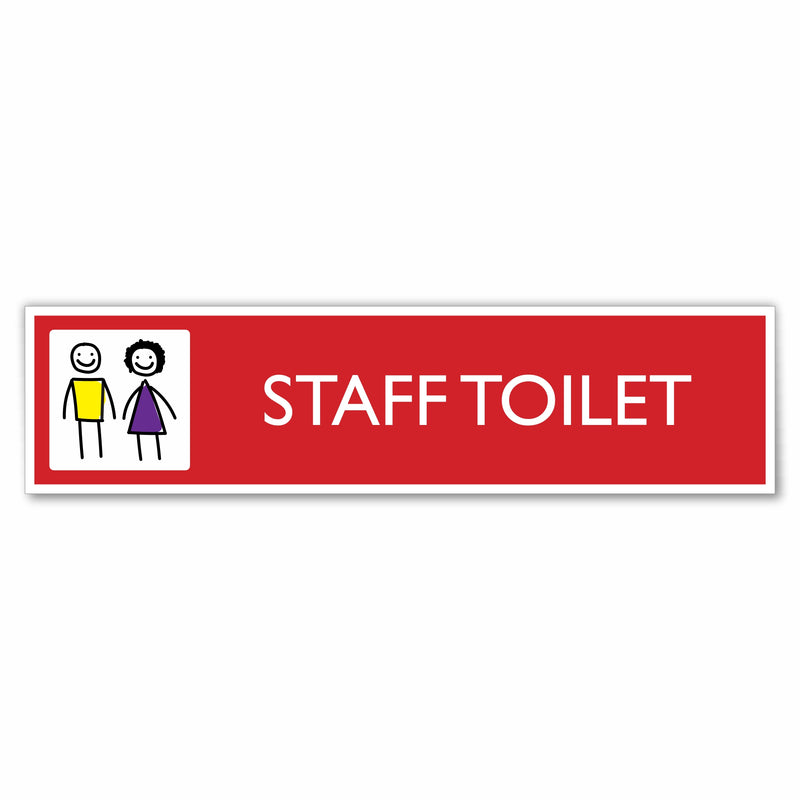 staff toilet sign