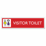 visitor toilet sign