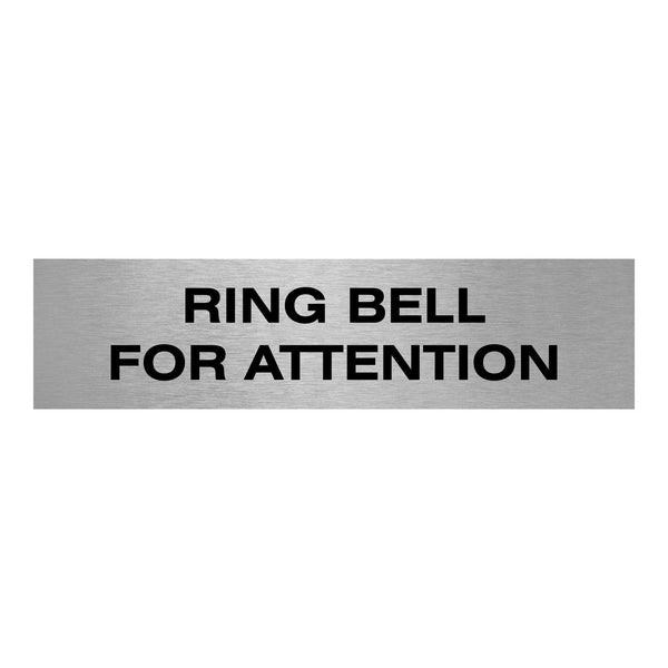 Slimline Aluminium Ring Bell for Attention Sign
