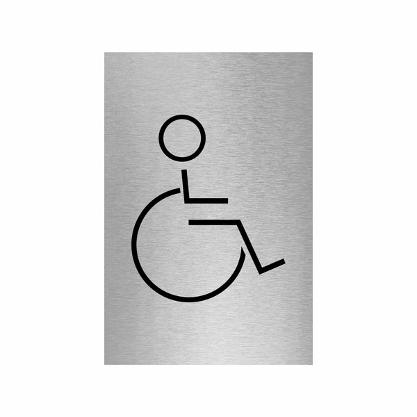 Stick Figure Accessible Toilet Sign