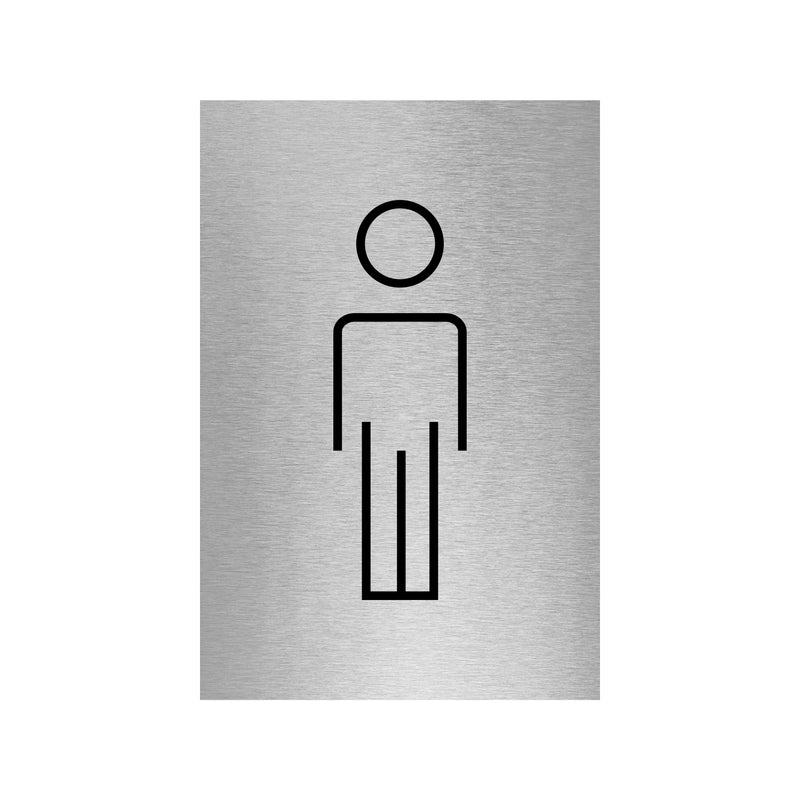 Stick Figure Male Toilet Sign